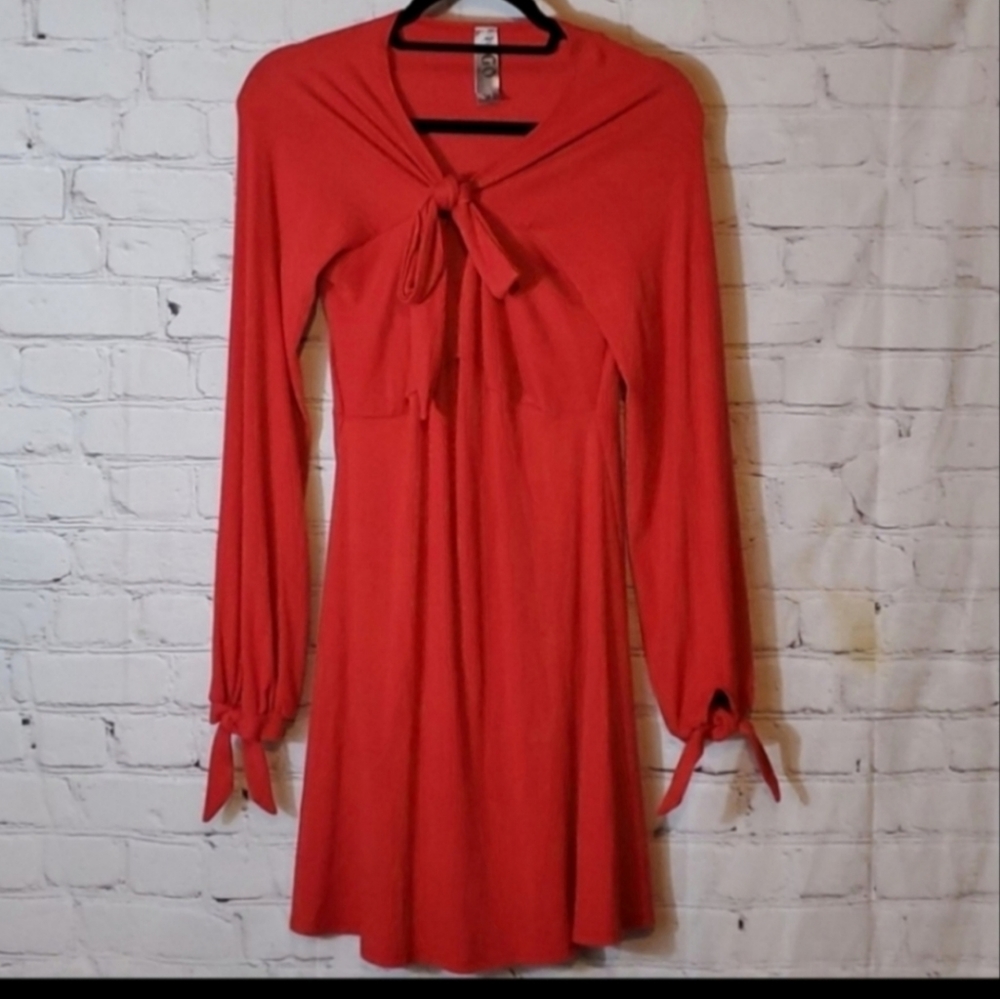 Go CoutureTshirt Knit Long sleeve Deep Apricot Dress